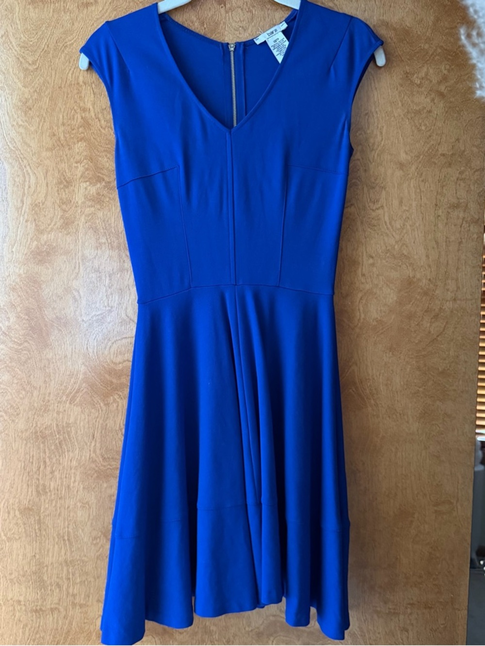 Bar III Cobalt Blue Fit-and-Flare Dress